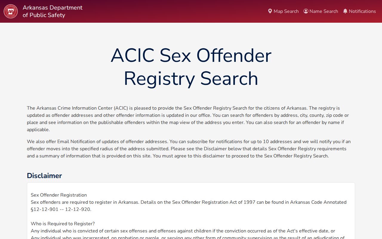 Greene County criminal history Arkansas sex offender registry search