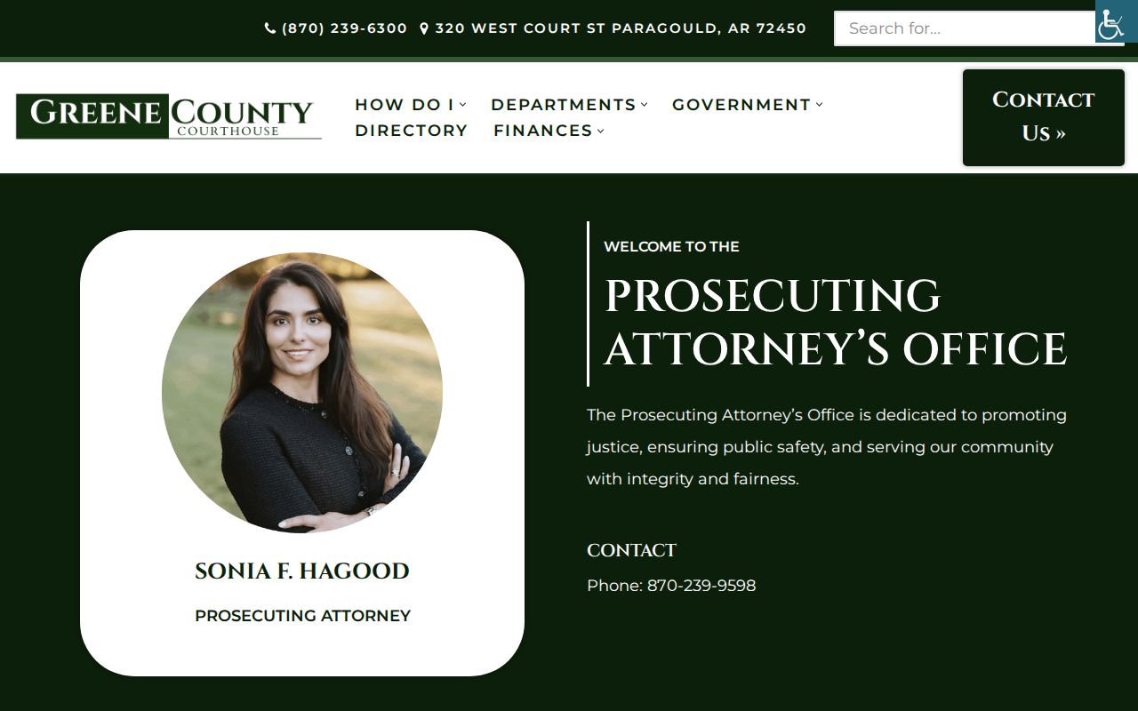 Greene County criminal court cases prosecuting attorney page